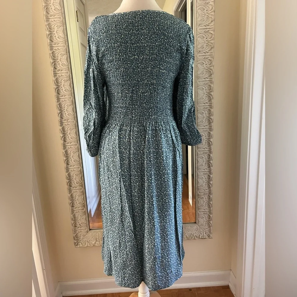Croft & Barrow Green Patterned Dress - Picture 5 of 5
